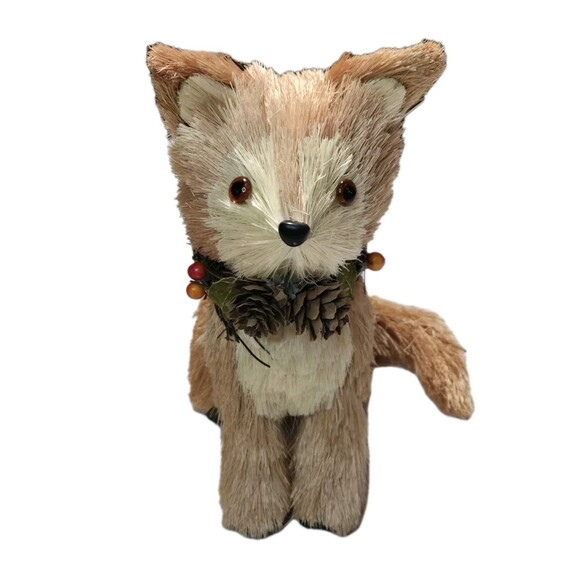 Rustic Brush Fox Farmhouse Figures Set of 2 Autumn Thanksgiving Tabletop Decor - Picture 5 of 13